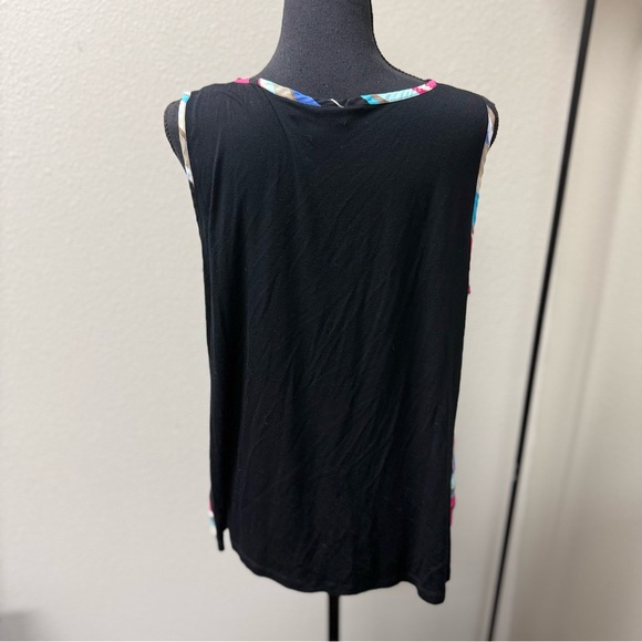 Dana Buchman Multicolor Striped Sleeveless Blouse. Size XL - Picture 3 of 8
